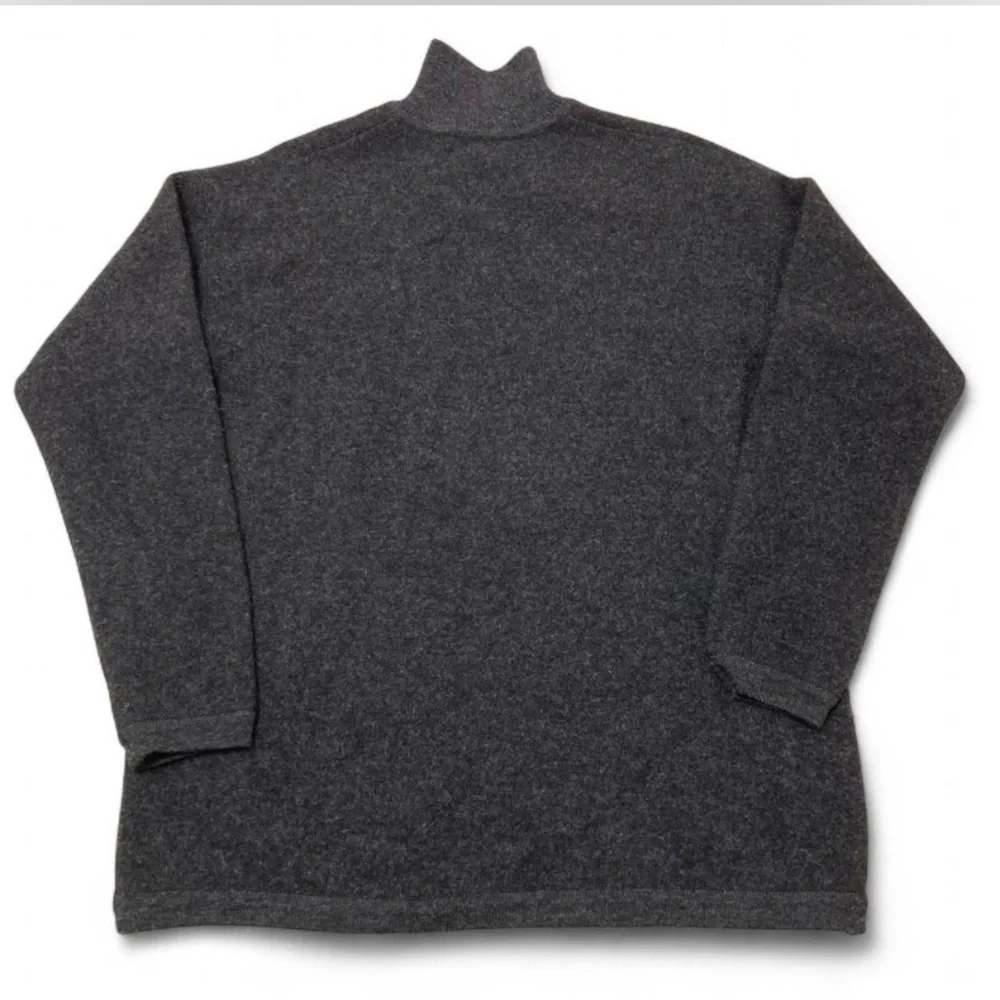 Vintage 90’s DKNY 100% Wool Quarter Zip Sweater Men’s Large Classic Preppy Fall
